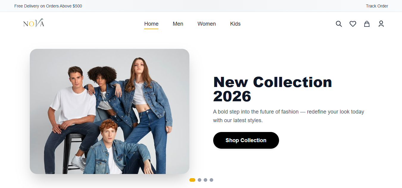Nova E-commerce Screenshot